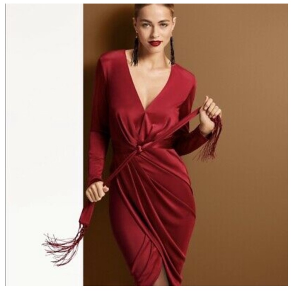 💃🏻NWT ALTUZARRA Limited Edition Belted Red Dress